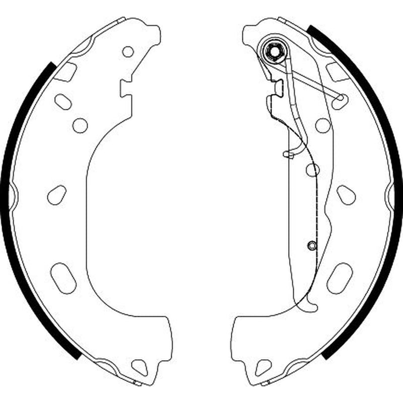Textar 4 x Brake Shoe Set Axle Kit 91060101