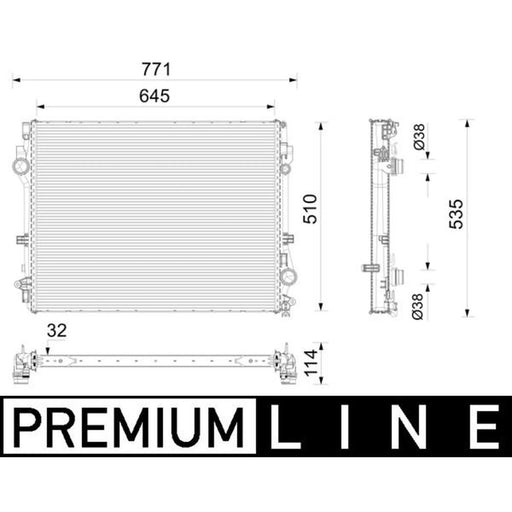 Mahle Engine Radiator CR 2787 000P
