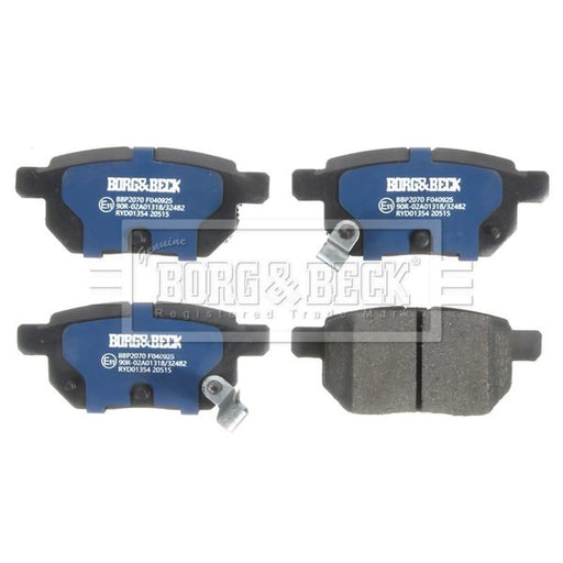 Borg & Beck 4 x Rear Brake Pad Set BBP2070