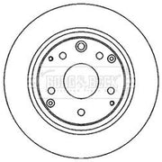 Borg & Beck 2 x Rear Brake Discs BBD4612