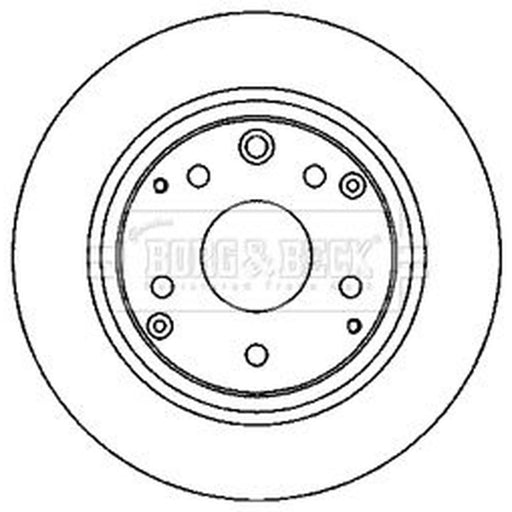 Borg & Beck 2 x Rear Brake Discs BBD4612