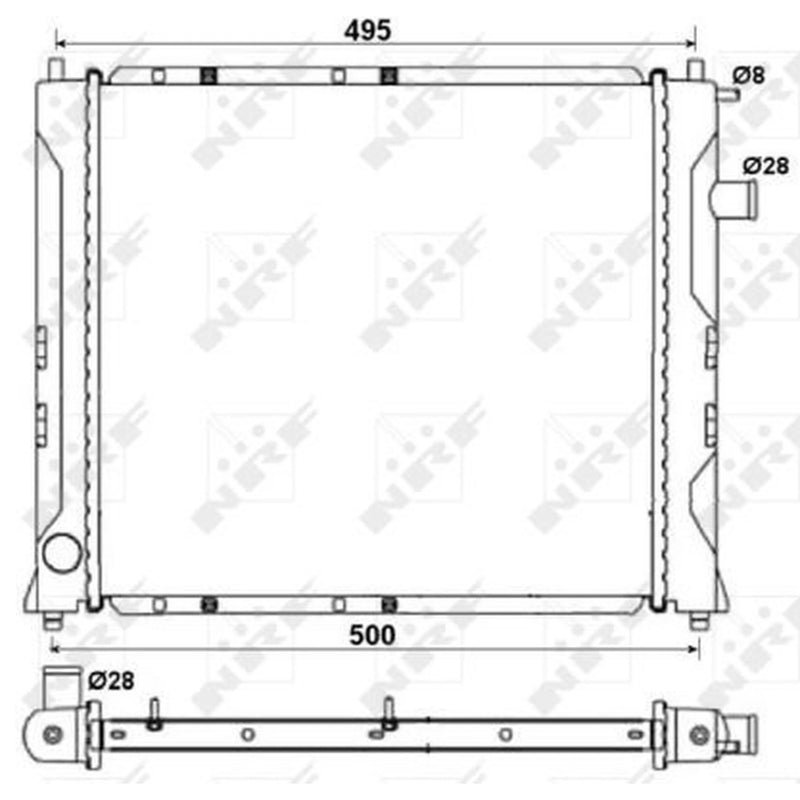 NRF Engine Radiator 58107A