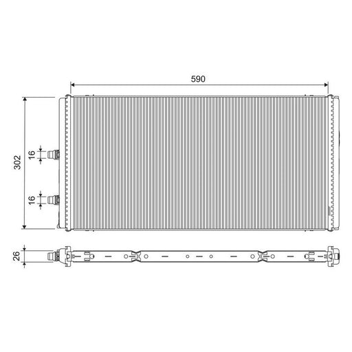 Valeo Engine Radiator 701312