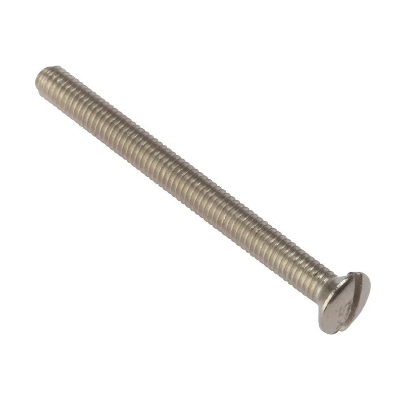 ForgeFix Socket Screw Slotted Raised Head Nickel Plated 3.5 x Bag 100 25-75mm