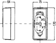 Hella 2SD 998 531-017 Tail Light Assembly