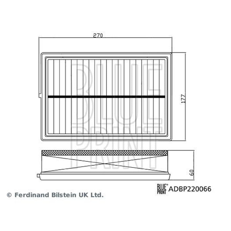 Blue Print Engine Air Filter ADBP220066
