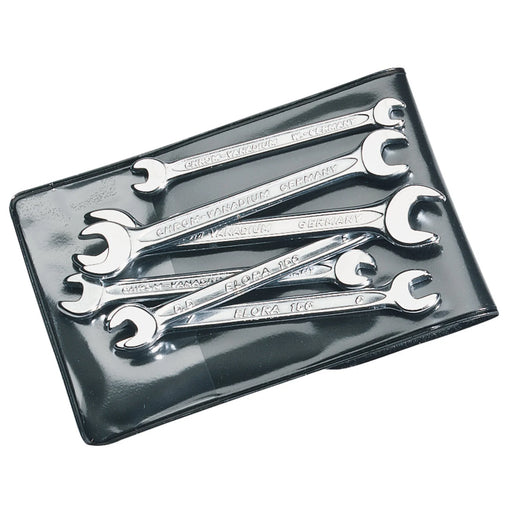 Elora Midget Metric Open End Spanner Set 6 Piece