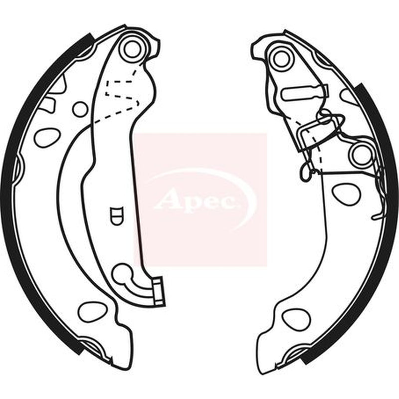 Apec Brake Shoe Set Axle Kit SHU636