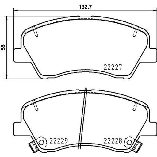 Mintex Front Brake Pad Set MDB4038