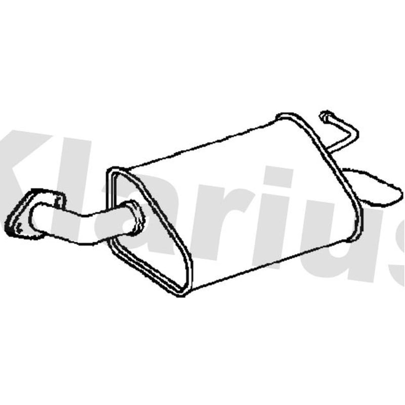 Klarius Box With Tail Pipe Left Rear MA411T