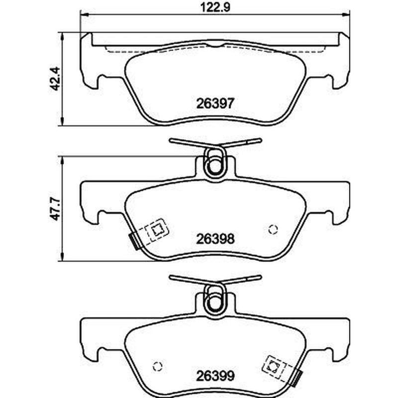 DON Rear Brake Pad Set PCP2040