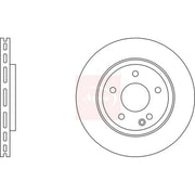 Apec 2 x Vented Front Brake Discs DSK2094