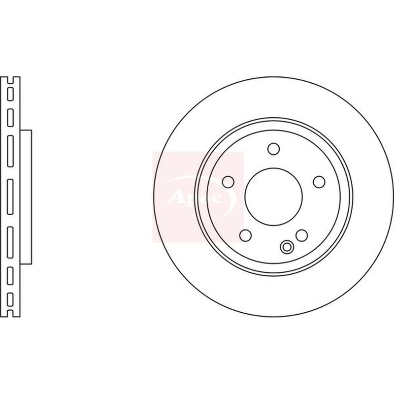 Apec 2 x Vented Front Brake Discs DSK2094
