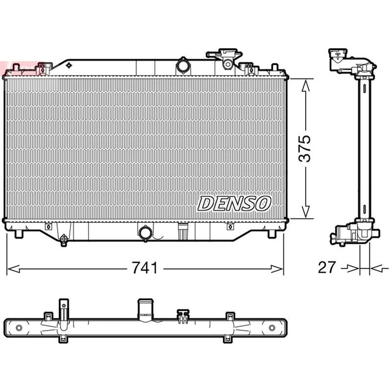 Denso Engine Radiator DRM44049