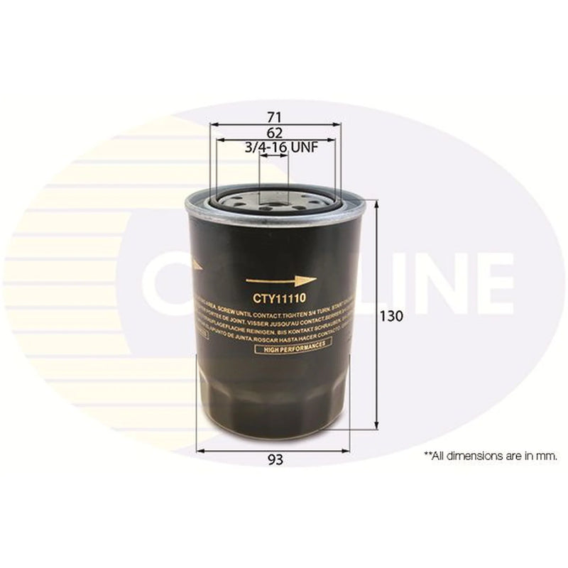Comline Engine Oil Filter CTY11110