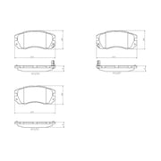 Brembo 4 x Front Brake Pad Set P78007