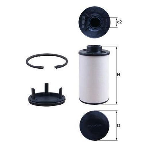 Mahle Automatic Transmission Hydraulic Filter HX 286KIT
