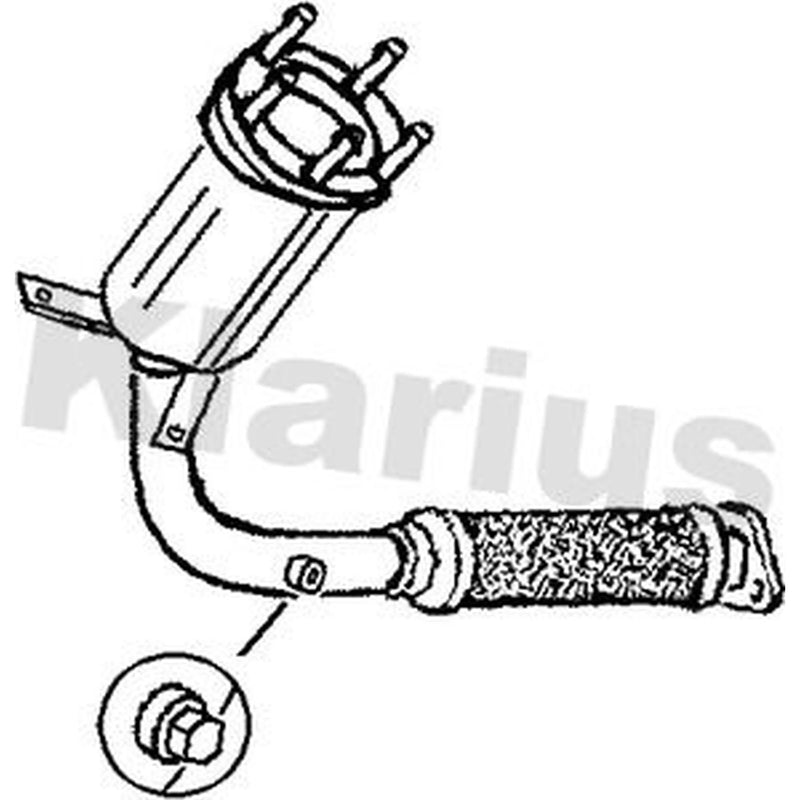 Klarius Catalyst Type Approved With Pipe 321235