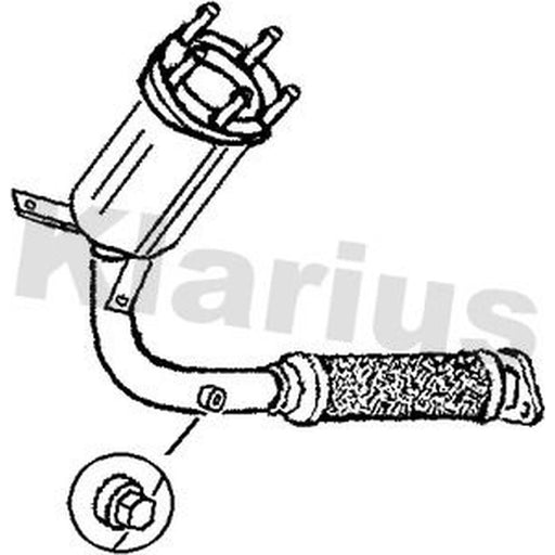 Klarius Catalyst Type Approved With Pipe 321235