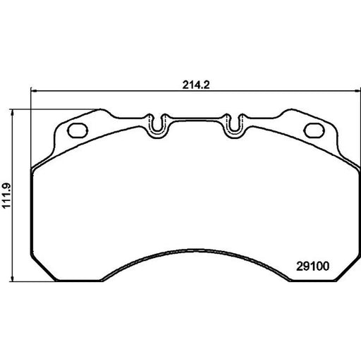 DON Front Brake Pad Set CVP084
