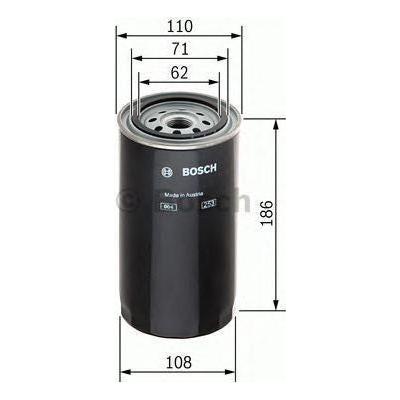 Bosch Cv Fuel Filter N9681 (Hgv) Fits Iveco M 175 24 - 9.5 4X2 - 83-93 145742968 Bosch  - Town Parts