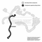 Borg & Beck Intercooler Turbo Charge Air Hose BTH1614