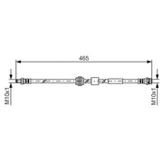Bosch Brake Hydraulic Hose Line Front 1 987 481 451