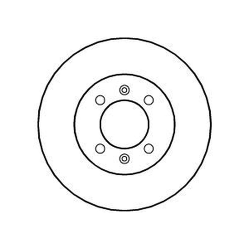 Abtex 2 x Solid Rear Brake Discs BD738S