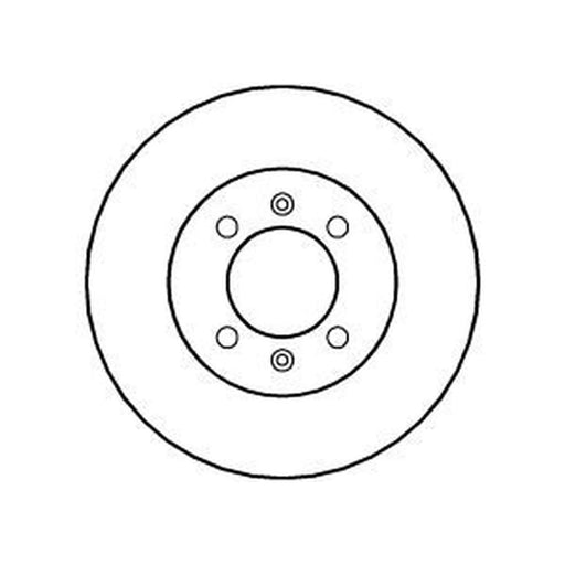 Abtex 2 x Solid Rear Brake Discs BD738S