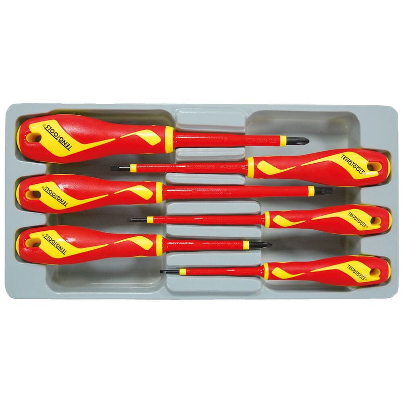 Teng Tools Insulated Screwdriver Set 6 Pieces 1000V