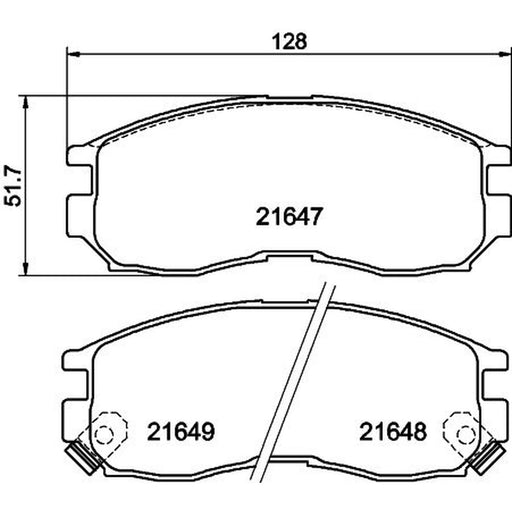 DON Front Brake Pad Set PCP1413