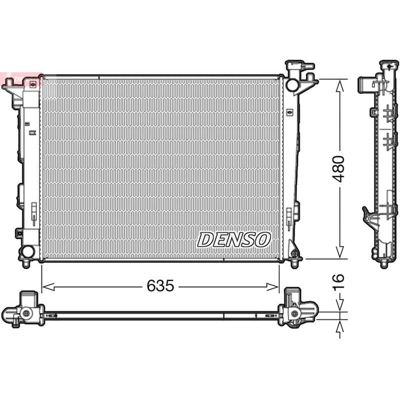 Denso Engine Radiator DRM41006