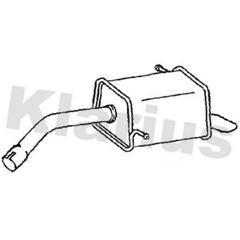 Klarius Box With Tail Pipe Rear FE1305W