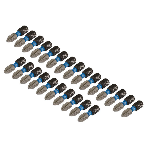 Draper Expert Impact Screwdriver Bits No.2 x 25mm 1/4" Hex (Pack of 25)