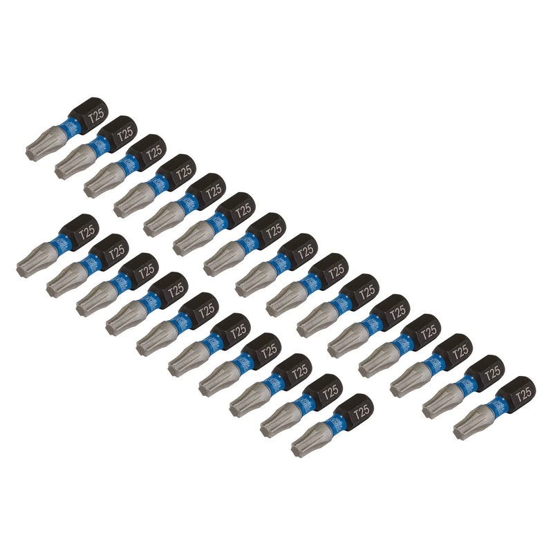 Draper Expert TX-STAR Impact Screwdriver Bits T25 25mm Pack of 25