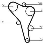 Continental CTAM Timing Belt Kit with Rollers CT867K2