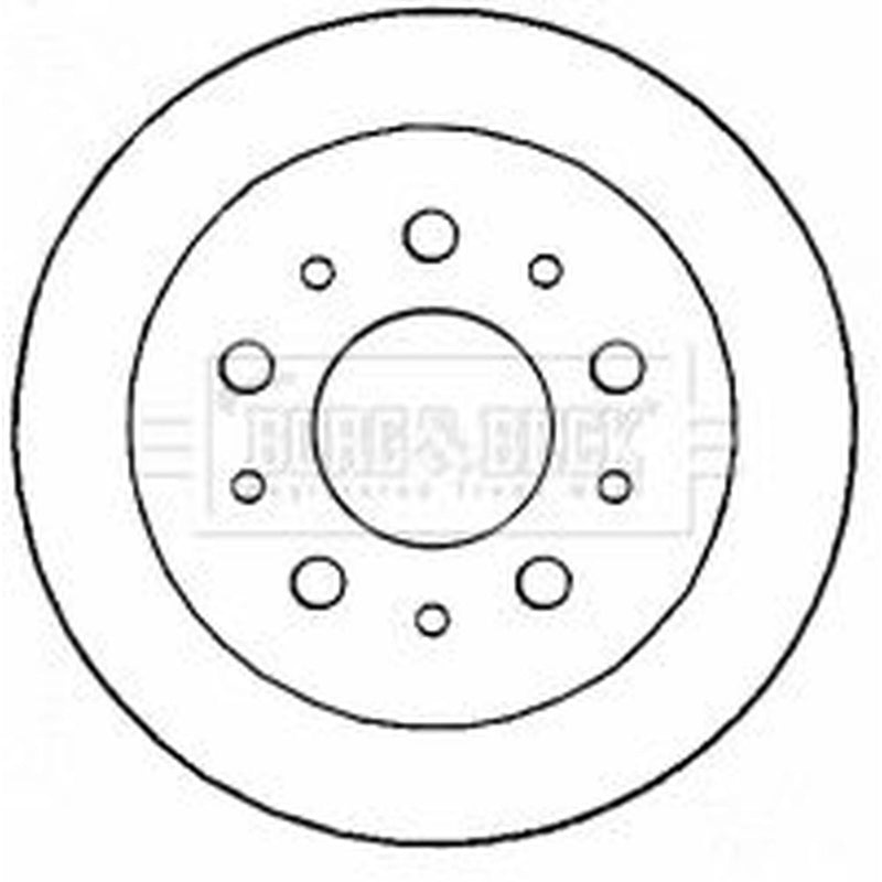 Borg & Beck 2 x Solid Rear Brake Discs BBD4609