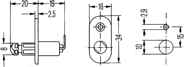 Hella 6ZF 004 365-041 Switch, door contact