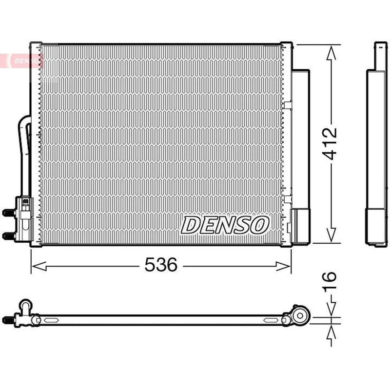Denso Air Conditioning Condenser DCN20043