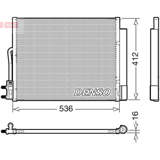 Denso Air Conditioning Condenser DCN20043