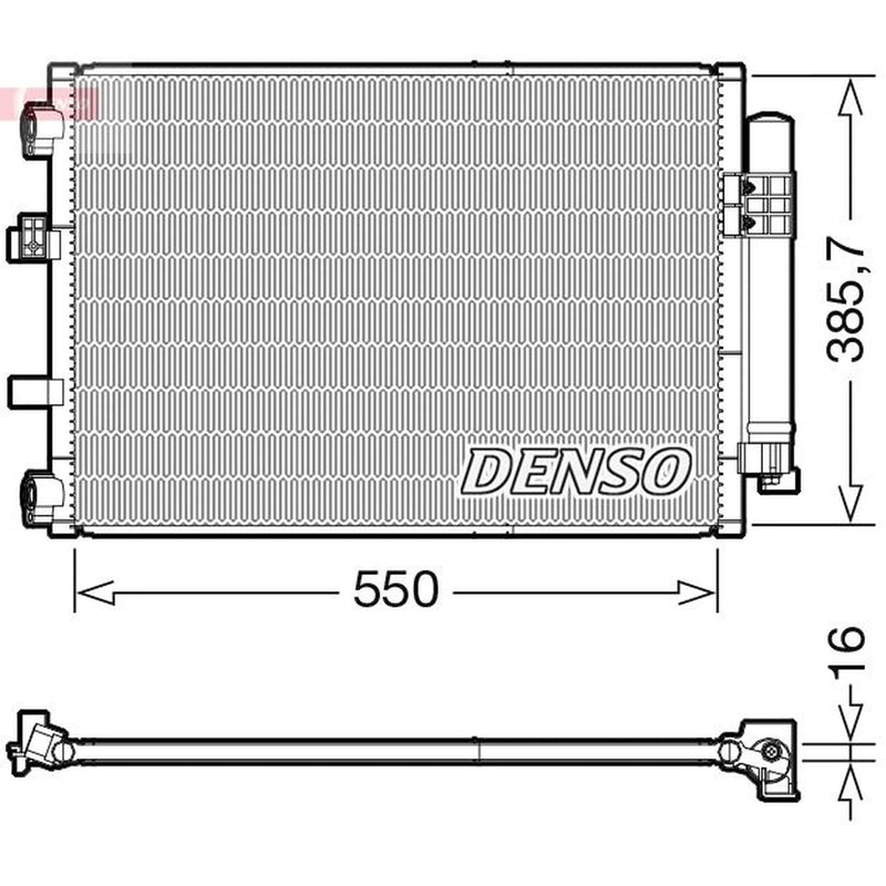 Denso Air Conditioning Condenser DCN10043