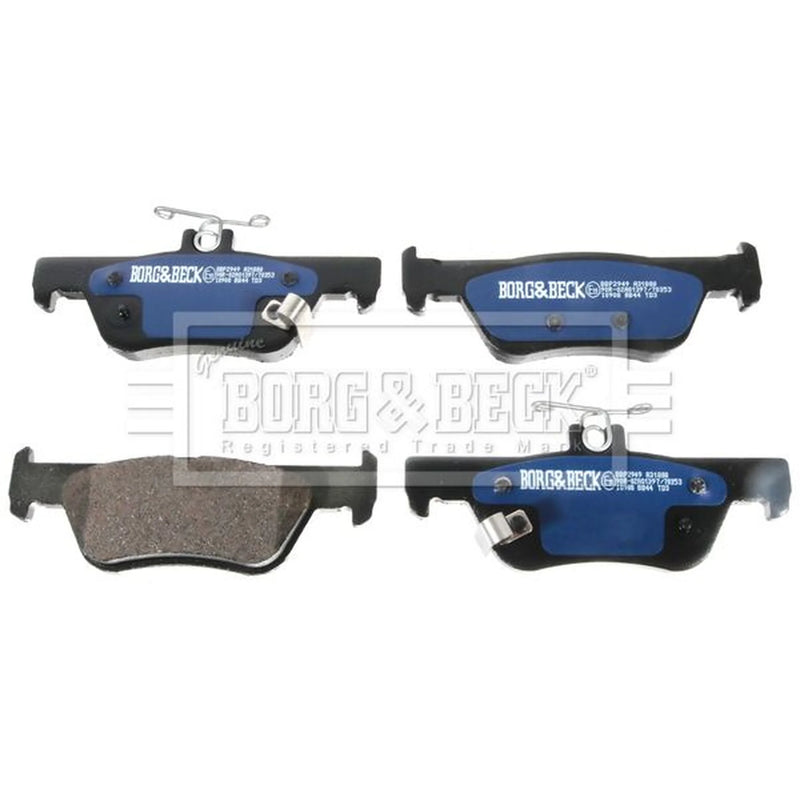 Borg & Beck 4 x Rear Brake Pad Set BBP2949