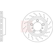 Apec 2 x Perforated/Vented Front Brake Discs DSK3360