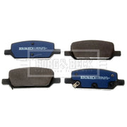 Borg & Beck 4 x Rear Brake Pad Set BBP2863