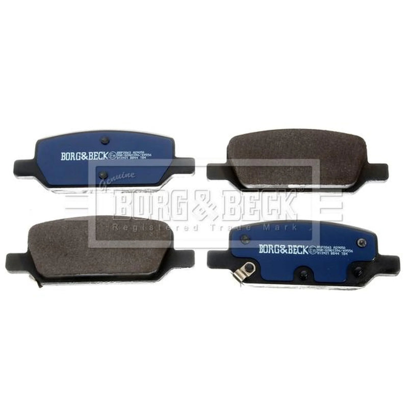 Borg & Beck 4 x Rear Brake Pad Set BBP2863