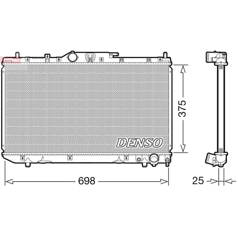 Denso Engine Radiator DRM50114