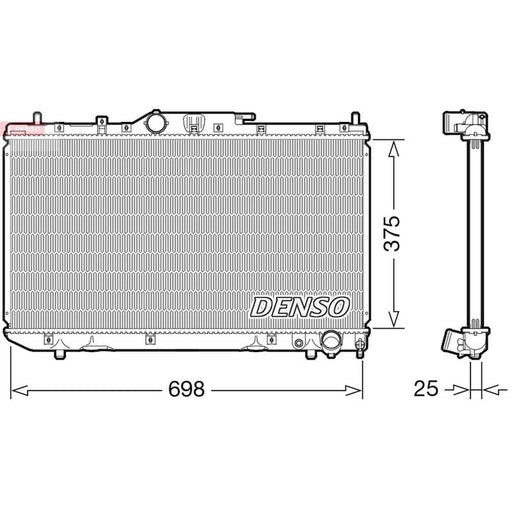 Denso Engine Radiator DRM50114