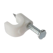 ForgeFix Cable Clip Round White 4-5mm Box 200 - RCC45W