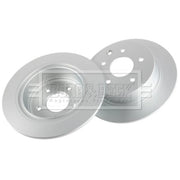 Borg & Beck 2 x Solid Rear Brake Discs BBD4670