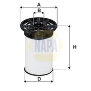 NAPA Fuel Filter Element NFF2226